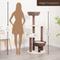 Show in main carousel: Petpals 48-in 5-Level Large Cat Tree with Scratching Posts, Brown slide 8 of 11