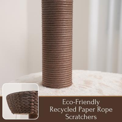 Show full view: Petpals 48-in 5-Level Large Cat Tree with Scratching Posts, Brown slide 7 of 11