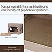 Show in main carousel: Petpals 14-in 2 in 1 Cat House with Scratching Pad, Brown slide 4 of 8