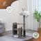 Show in main carousel: Petpals 41-in Curved Cat Tree with Scratching Pad, Top Perch & Groomer, Brown Grey slide 10 of 11