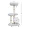 Show in main carousel: Petpals 37-in 3-Level Cat Tree Tower with Sisal Scratching Pad & Posts, Light Grey slide 2 of 6