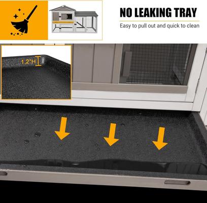 Show full view: Petscosset Indoor/Outdoor Rabbit Hutch, 55.1 x 17.7 x 33.4-in slide 5 of 10