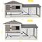 Show in main carousel: Petscosset Indoor/Outdoor Rabbit Hutch, 55.1 x 17.7 x 33.4-in slide 8 of 10
