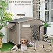 Show in main carousel: Petscosset Outdoor Dog House with Porch & Window, 40.6 x 34.8 x 38.8-in slide 7 of 7