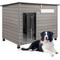 Show in main carousel: Petscosset Outdoor Wooden Dog House, 43.3 x 26.4 x 33.5-in slide 1 of 11