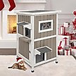 Show in main carousel: Petscosset Outdoor Two-Story Cat House, Gray slide 1 of 7