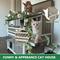 Show in main carousel: Petscosset 30-in Outdoor Wooden Two-Story Cat House with Balcony, Gray slide 4 of 11