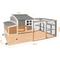 Show in main carousel: Petscosset Wooden Chicken Coop with Wheels, Grey slide 2 of 10