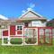 Show in main carousel: Petscosset Wooden Chicken Coop with Wheels, Red slide 8 of 10