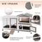 Show in main carousel: Petscosset Indoor Two-Story Rabbit Hutch with Wheels, Gray, 55-in slide 5 of 11