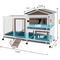 Show in main carousel: Petscosset Indoor Two-Story Rabbit Hutch with Wheels, Gray, 55-in slide 3 of 11