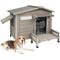 Show in main carousel: Petscosset Outdoor Dog House with Porch & Window, 34 x 27.6 x 27.8-in slide 1 of 10