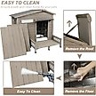 Show in main carousel: Petscosset Outdoor Dog House with Porch & Window, 40.6 x 34.8 x 38.8-in slide 3 of 7