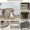 Show in main carousel: Petscosset Outdoor Dog House with Porch & Window, 40.6 x 34.8 x 38.8-in slide 2 of 7