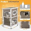 Show in main carousel: Petscosset Outdoor Two-Story Cat House, Gray slide 2 of 7