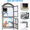 Show in main carousel: Petscosset 71-in Wooden Outdoor Catio Cat House, Gray slide 5 of 7