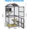 Show in main carousel: Petscosset 71-in Wooden Outdoor Catio Cat House, Gray slide 3 of 7