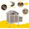 Show in main carousel: Petscosset Chicken Coop with Nesting Box, Grey, 36.2 x 26 x 38.3-in slide 5 of 10