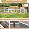 Show in main carousel: Petscosset 78-in Wooden Chicken Coop with Run, 2 to 3 Chicken Capacity, Gray slide 6 of 9