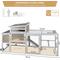 Show in main carousel: Petscosset 78-in Wooden Chicken Coop with Run, 2 to 3 Chicken Capacity, Gray slide 2 of 9