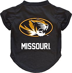 Littlearth NCAA Dog & Cat Tee Shirt, Missouri Tigers, Small