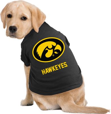Show full view: Littlearth NCAA Dog & Cat Tee Shirt, Iowa Hawkeyes, Medium slide 2 of 6