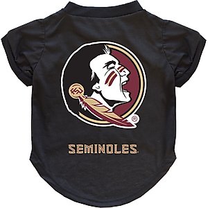 Littlearth NCAA Dog & Cat Tee Shirt, Florida State Seminoles, Large
