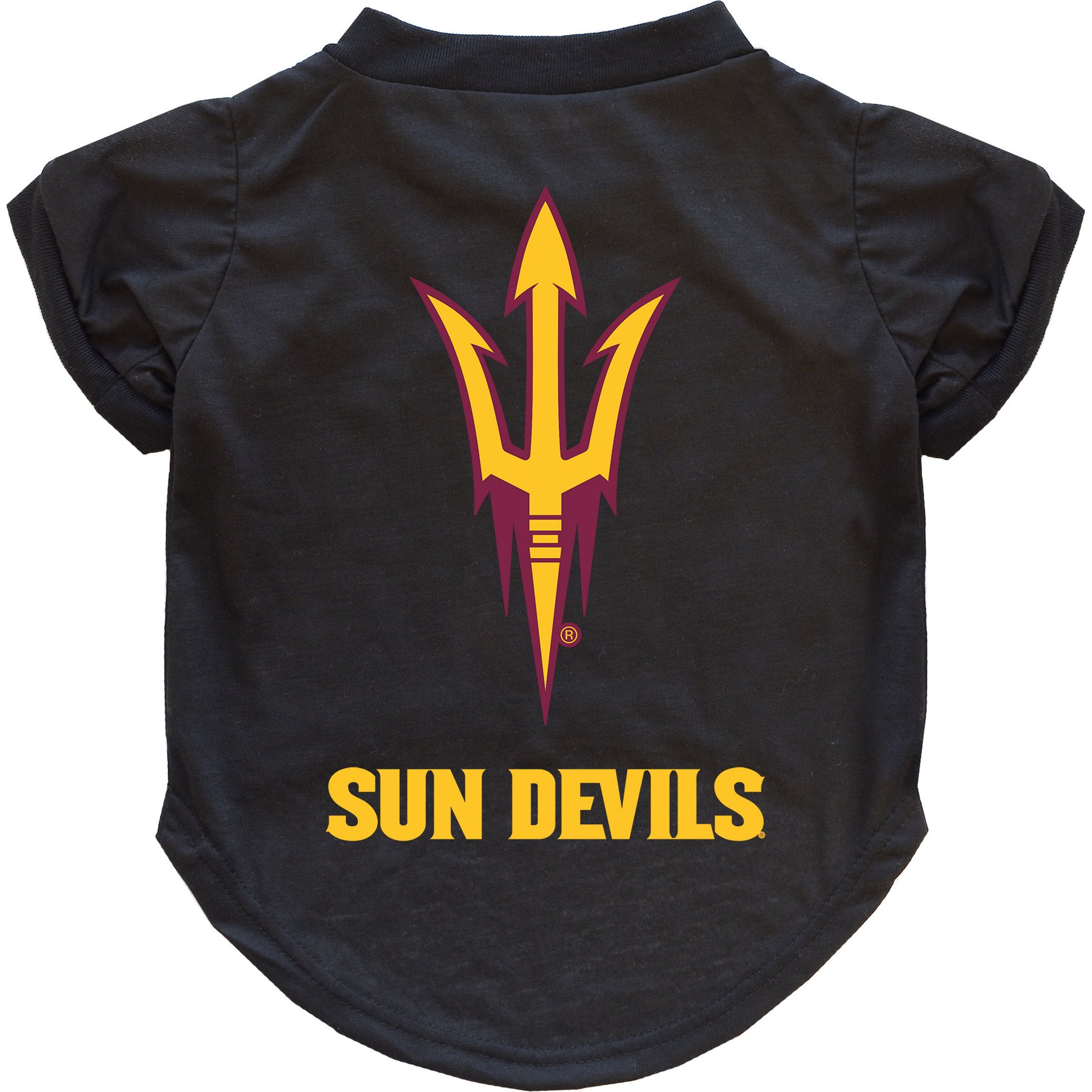 Littlearth NCAA Dog & Cat Tee Shirt, Arizona State Sun Devils, Large