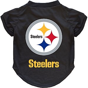 Littlearth NFL Dog & Cat Tee Shirt, Pittsburgh Steelers, Small
