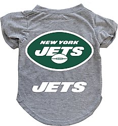 Littlearth NFL Dog & Cat Tee Shirt, New York Jets, Small