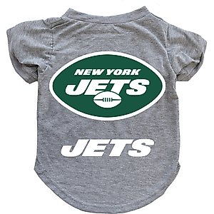 Littlearth NFL Dog & Cat Tee Shirt, New York Jets, X-Small