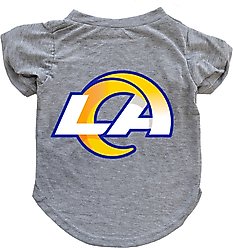Littlearth NFL Dog & Cat Tee Shirt, Los Angeles Rams, Small