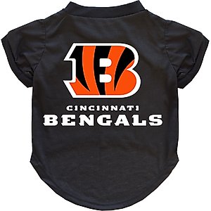 Littlearth NFL Dog & Cat Tee Shirt, Cincinnati Bengals, Small
