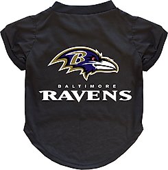 Littlearth NFL Dog & Cat Tee Shirt, Baltimore Ravens, X-Large