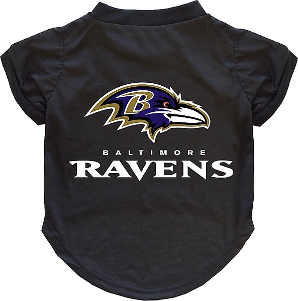 Show full view: Littlearth NFL Dog & Cat Tee Shirt, Baltimore Ravens, X-Large slide 1 of 5