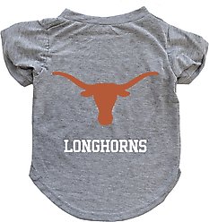 Littlearth NCAA Dog & Cat Tee Shirt, Texas Longhorns, Small