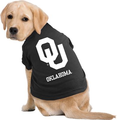 Show full view: Littlearth NCAA Dog & Cat Tee Shirt, Oklahoma Sooners, Large slide 2 of 6