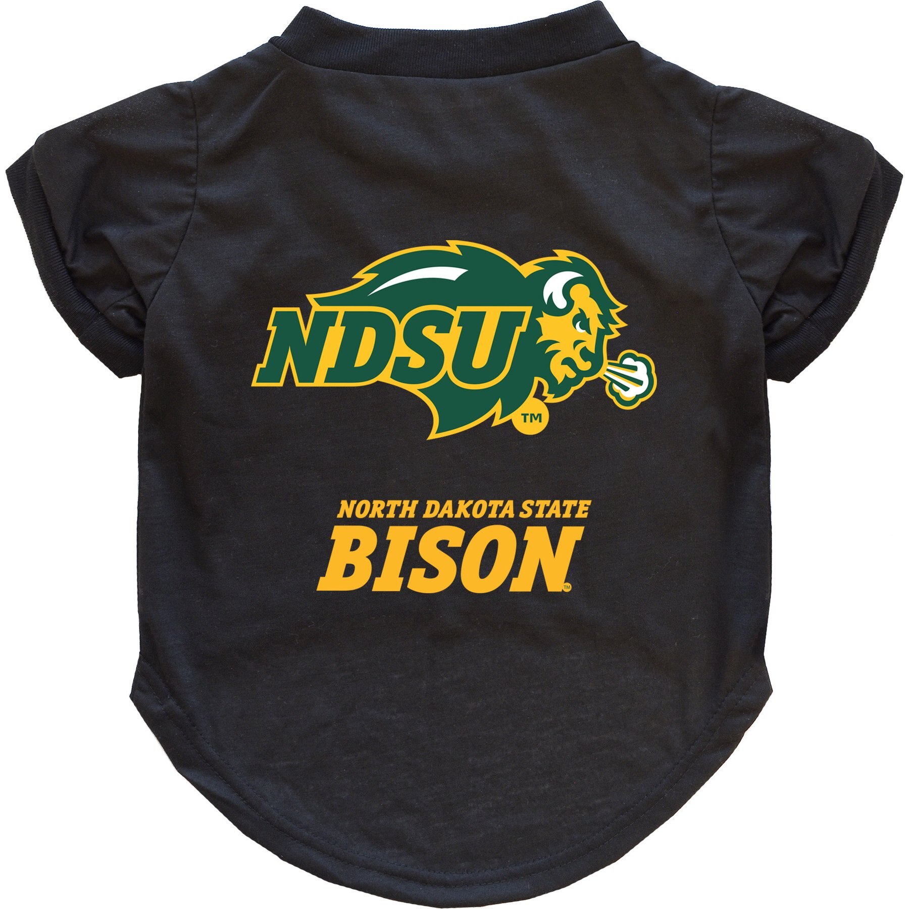 Littlearth NCAA Dog & Cat Tee Shirt, North Dakota State Bison, X-Large