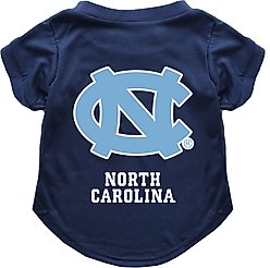 Littlearth NCAA Dog & Cat Tee Shirt, North Carolina Tar Heels, Small