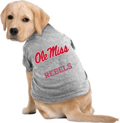 Show full view: Littlearth NCAA Dog & Cat Tee Shirt, Mississippi Rebels, Small slide 2 of 6