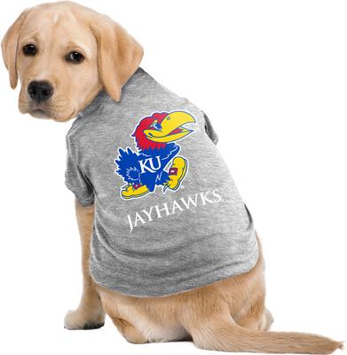 Show full view: Littlearth NCAA Dog & Cat Tee Shirt, Kansas Jayhawks, Medium slide 3 of 7