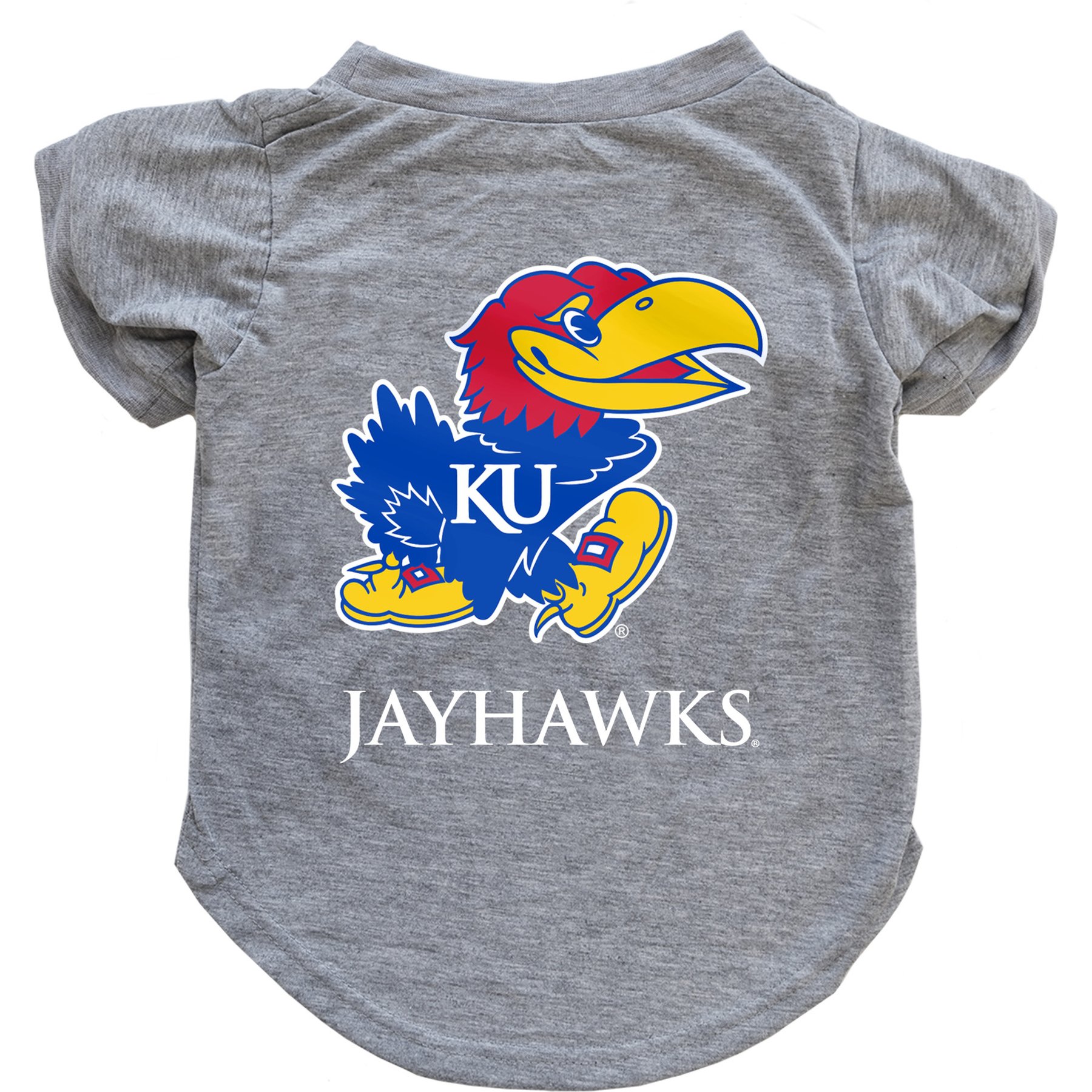 Littlearth NCAA Dog & Cat Tee Shirt, Kansas Jayhawks, X-Small