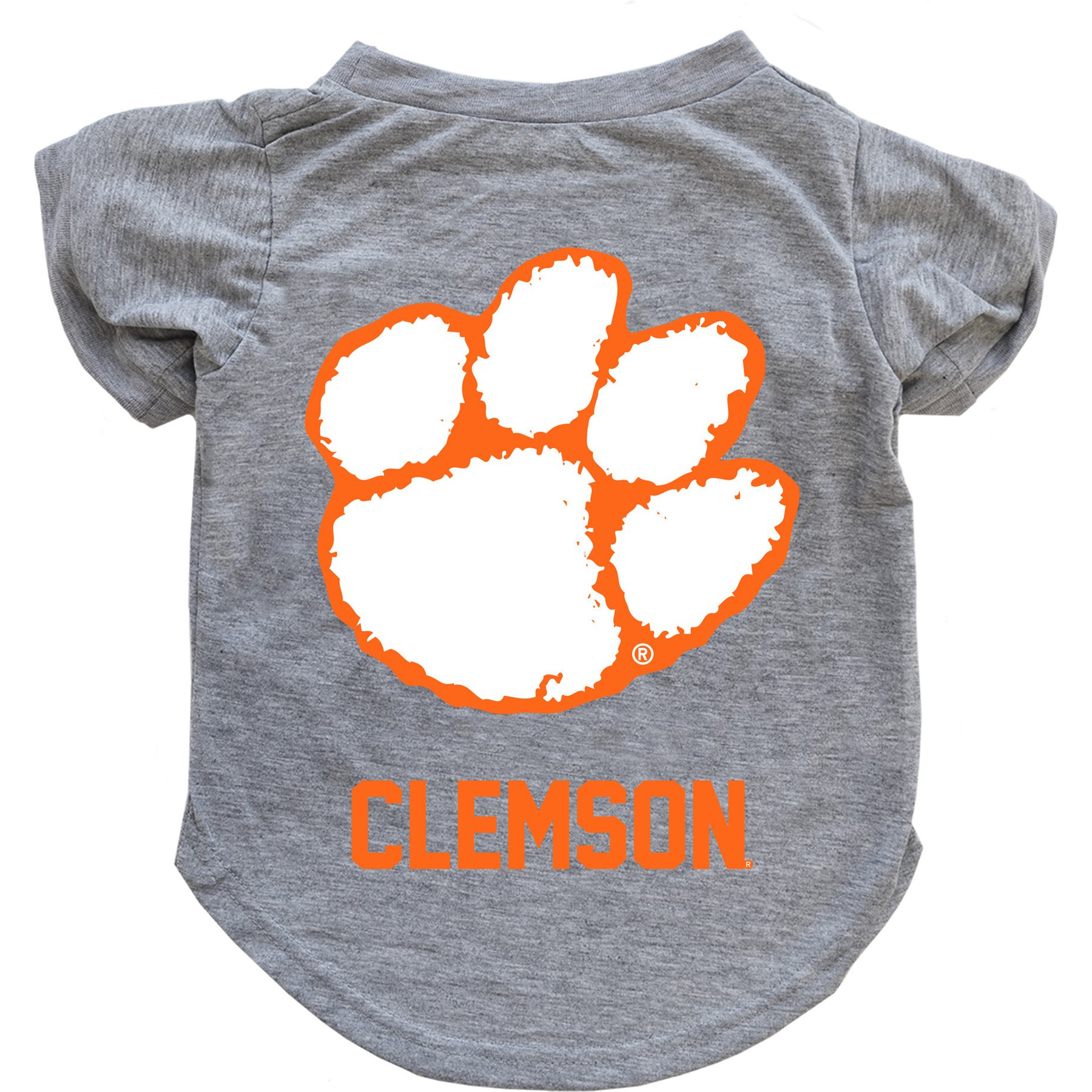 Littlearth NCAA Dog & Cat Tee Shirt, Clemson Tigers, Large