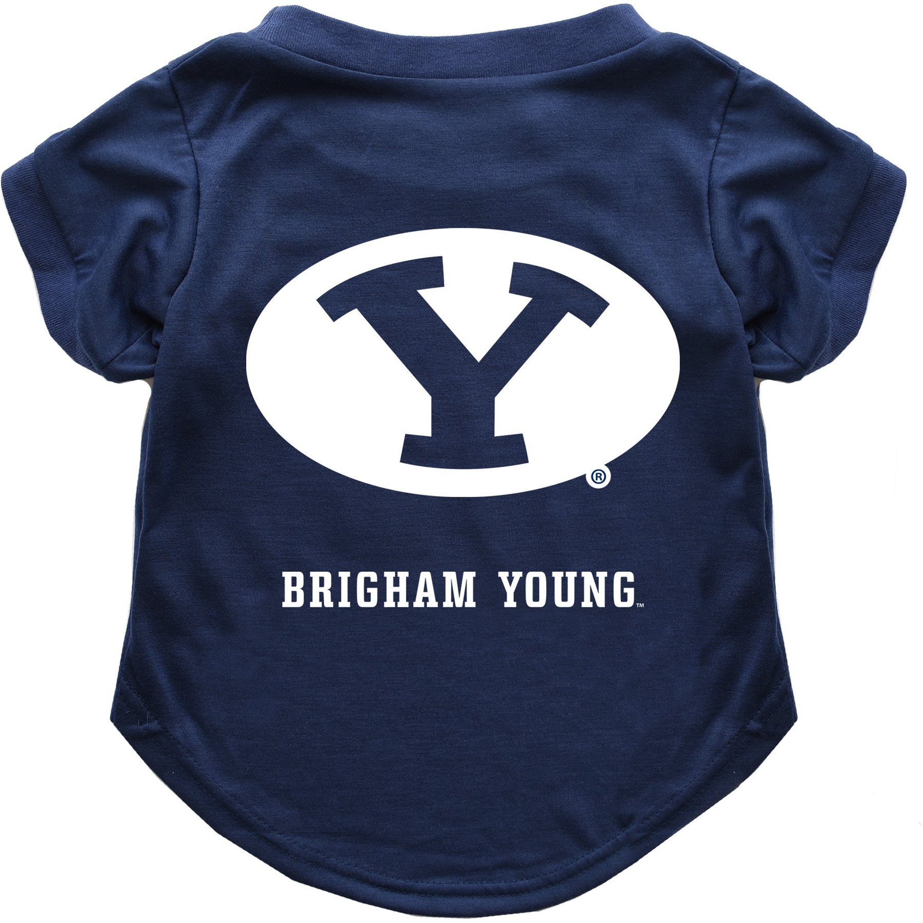 Littlearth NCAA Dog & Cat Tee Shirt, BYU Cougars, X-Small