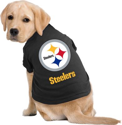 Show full view: Littlearth NFL Dog & Cat Tee Shirt, Pittsburgh Steelers, X-Small slide 2 of 5