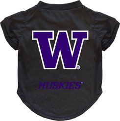 Littlearth NCAA Dog & Cat Tee Shirt, Washington Huskies, X-Small