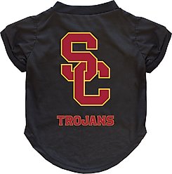 Littlearth NCAA Dog & Cat Tee Shirt, USC Trojans, Large