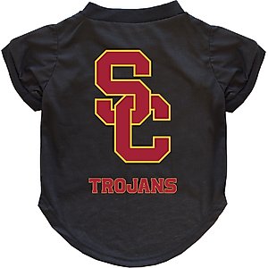 Littlearth NCAA Dog & Cat Tee Shirt, USC Trojans, X-Small
