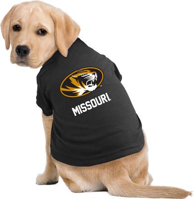 Show full view: Littlearth NCAA Dog & Cat Tee Shirt, Missouri Tigers, X-Small slide 2 of 6
