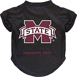 Littlearth NCAA Dog & Cat Tee Shirt, Mississippi State Bulldogs, X-Large